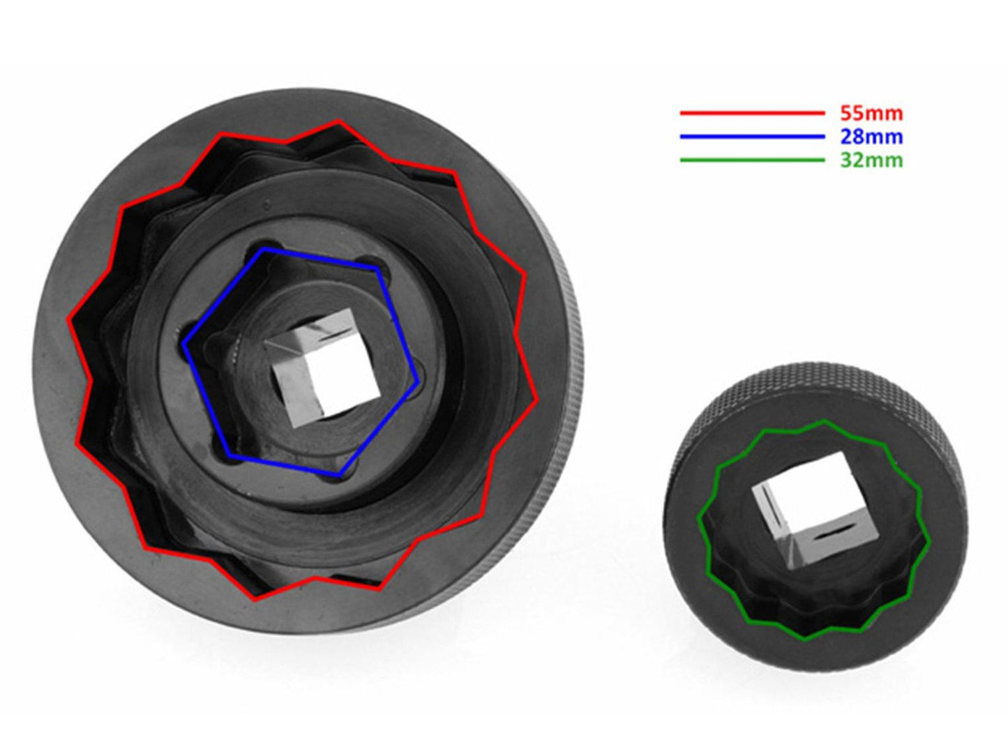 CHM02 - CNC RACING MV Agusta Socket Drive Tool (for front/rear wheel nuts)