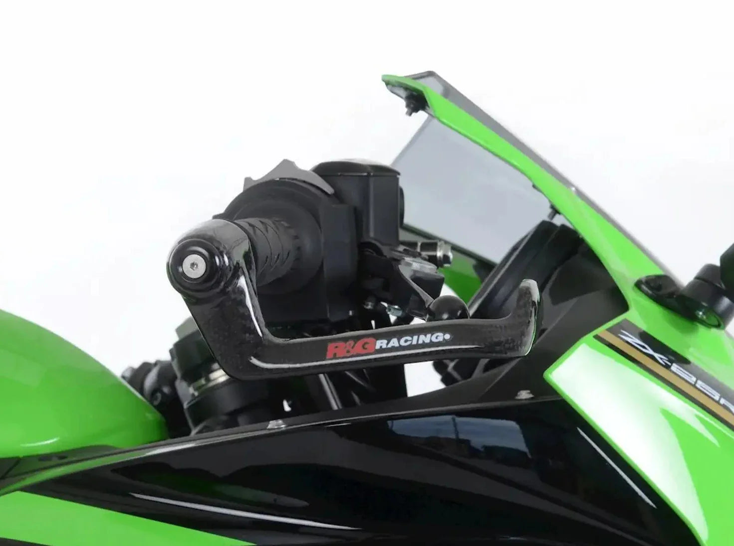 CLG0019 - R&G RACING Kawasaki Carbon Handlebar Lever Guards – Accessories in the 2WheelsHero Motorcycle Aftermarket Accessories and Parts Online Shop