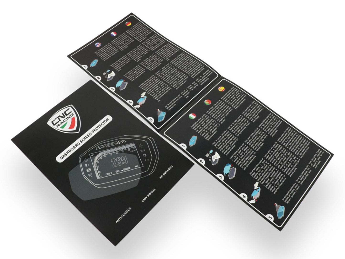 DP025 - CNC RACING MV Agusta Dashboard Screen Protectors kit