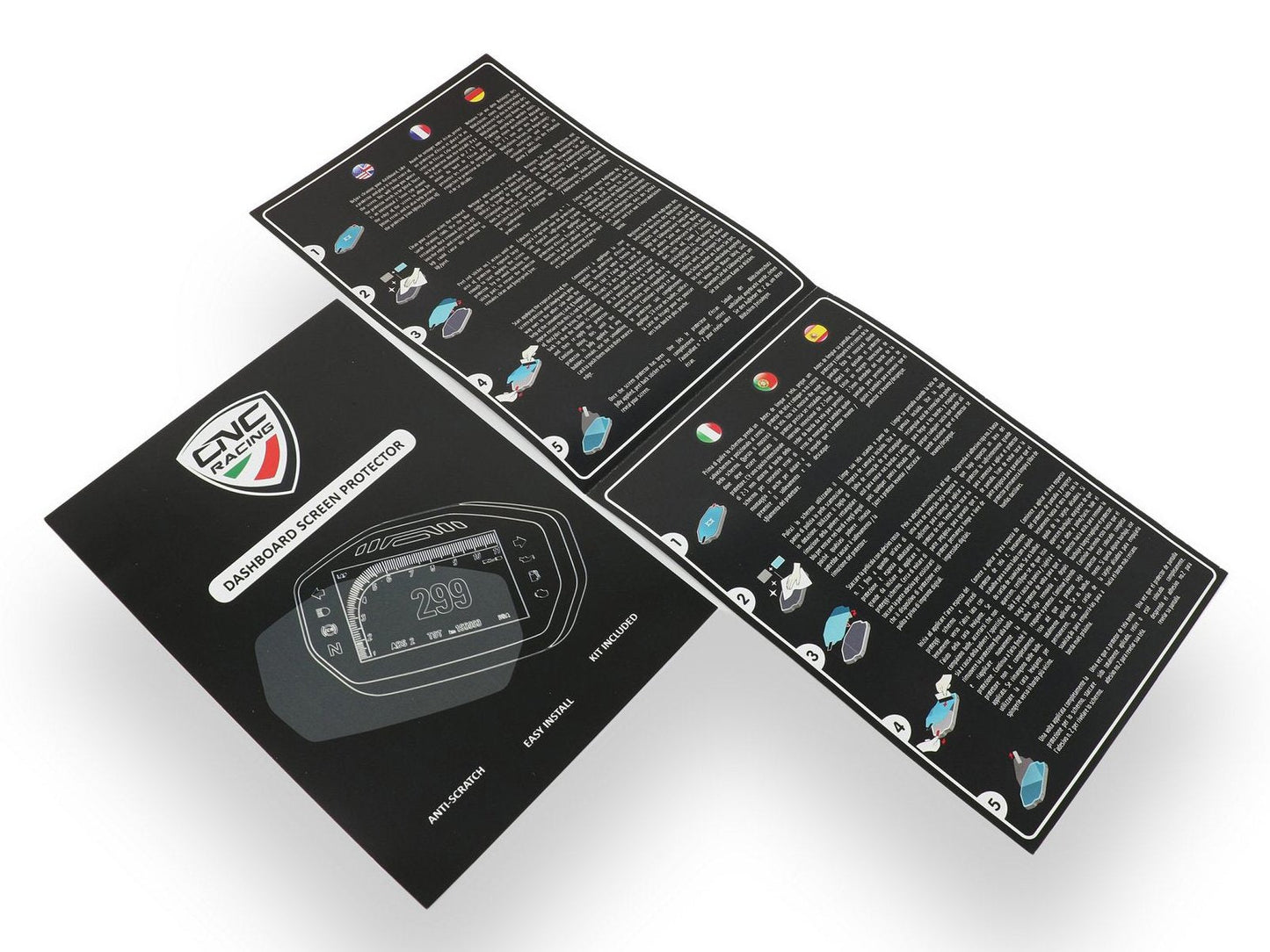 DP004 - CNC RACING Ducati Dashboard Screen Protectors kit