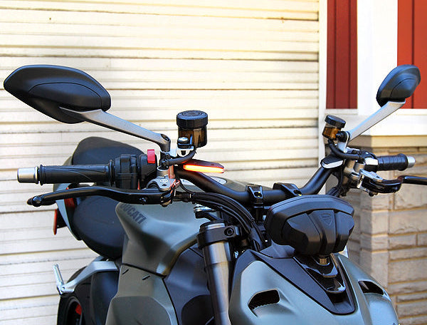 NEW RAGE CYCLES Ducati Streetfighter V2 / V4 (2020+) LED Front Turn Signals (High Mount)