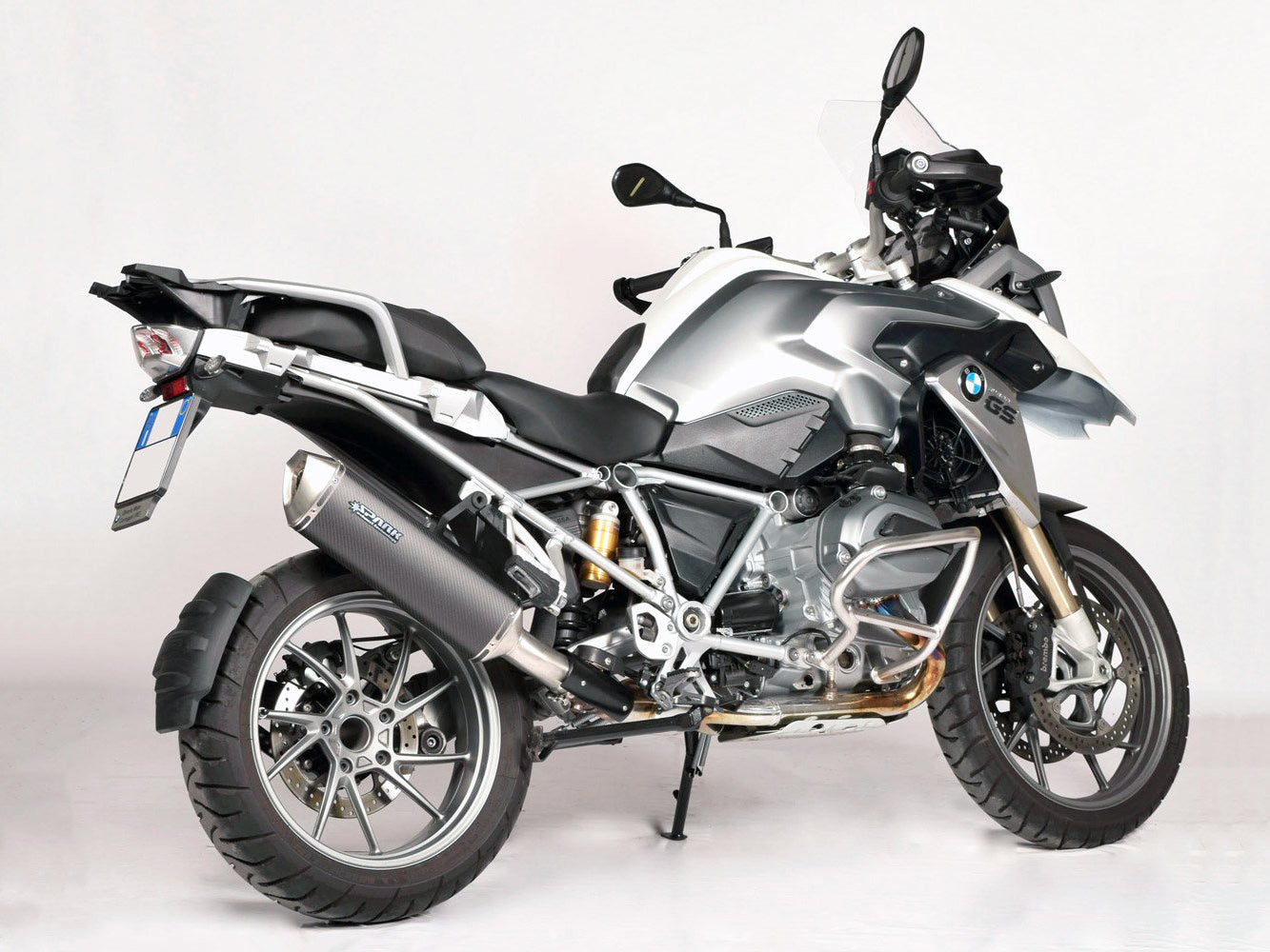 SPARK GBM0602 BMW R1200GS / Adventure (13/18) Slip-on Exhaust "Force" (EU homologated; steel / carbon) – Accessories in the 2WheelsHero Motorcycle Aftermarket Accessories and Parts Online Shop