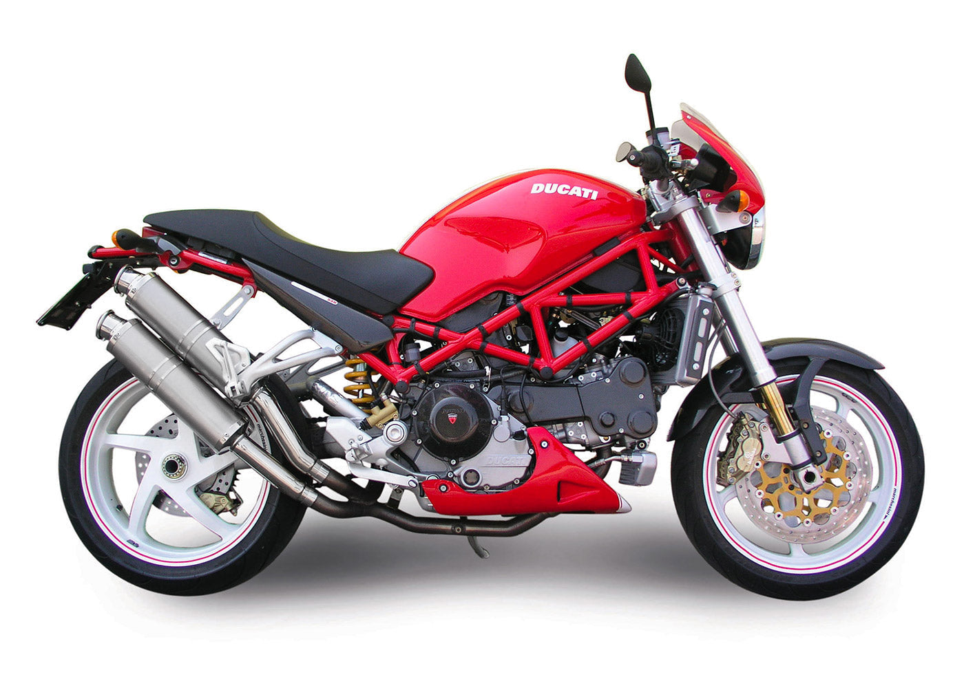 SPARK GDU0823 Ducati Monster S4R / S4RS (06/08) Titanium Slip-on Exhaust "Round" (EU homologated; 45° lateral mounting) – Accessories in the 2WheelsHero Motorcycle Aftermarket Accessories and Parts Online Shop