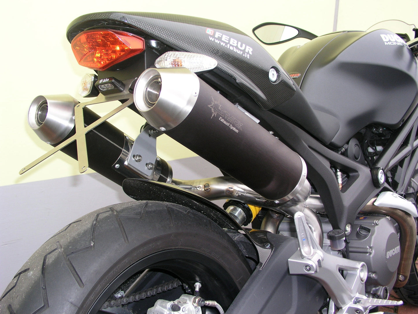 SPARK GDU0826S Ducati Monster 1100 / 796 / 696 Exhaust Silencers "Round" (EU homologated) – Accessories in the 2WheelsHero Motorcycle Aftermarket Accessories and Parts Online Shop