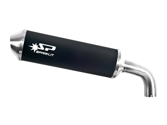 SPARK GDU1803 Ducati Hypermotard 796 (10/12) Slip-on Exhaust "Oval" (EU homologated; dark) – Accessories in the 2WheelsHero Motorcycle Aftermarket Accessories and Parts Online Shop