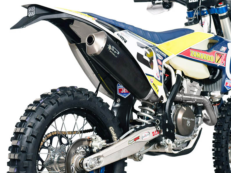 SPARK GHU8002 Husqvarna FE350 Enduro (2017) Dark Style Full Exhaust System "Off Road" (racing) – Accessories in the 2WheelsHero Motorcycle Aftermarket Accessories and Parts Online Shop