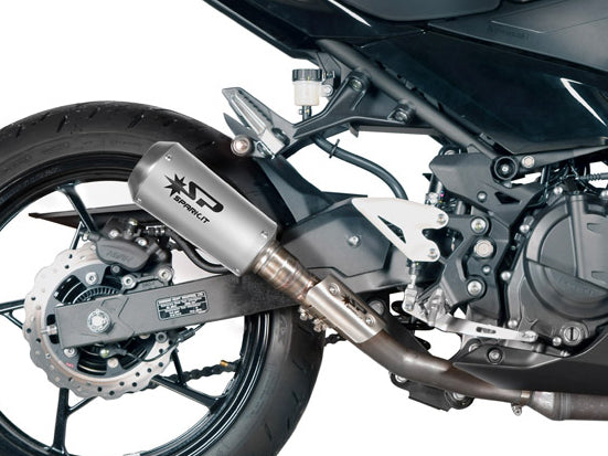 SPARK GKA1002 Kawasaki Ninja 400 (2018+) Titanium Slip-on Exhaust "MotoGP" (racing)