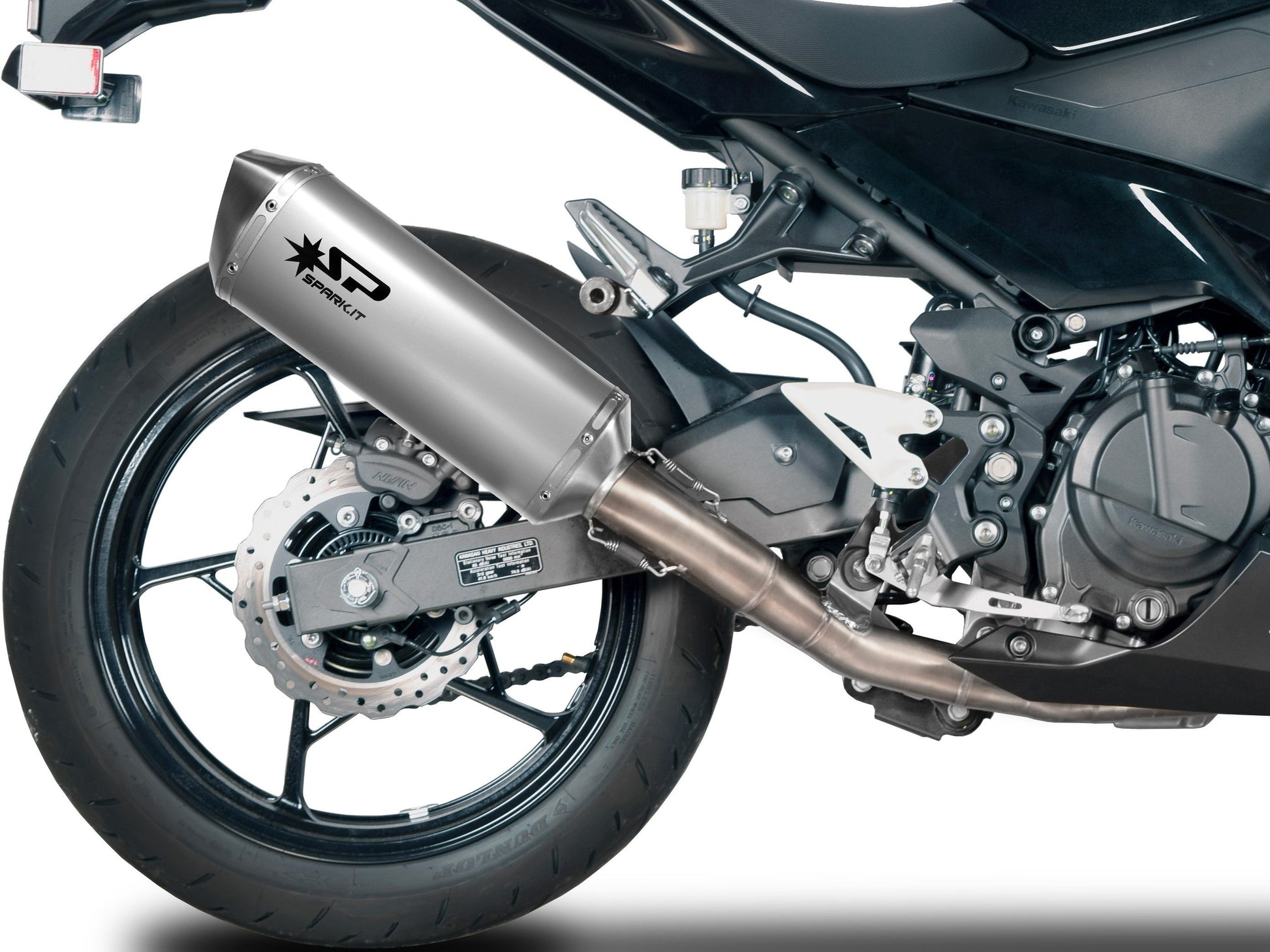 SPARK GKA8825 Kawasaki Ninja 400 (2018+) Titanium Full Exhaust System "Force" (racing) – Accessories in the 2WheelsHero Motorcycle Aftermarket Accessories and Parts Online Shop