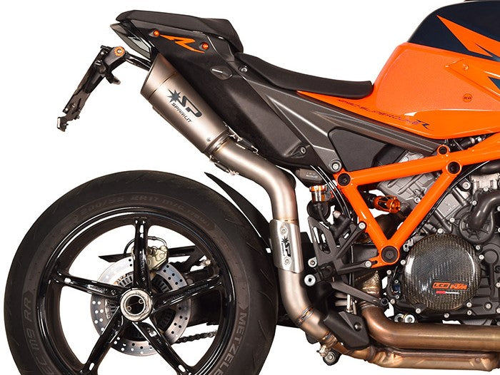 SPARK GKT0111 KTM 1290 / 1390 Super Duke R / R Evo (2020+) Titanium High-mount Double Exhaust "GRID-O" (EU homologated) – Accessories in the 2WheelsHero Motorcycle Aftermarket Accessories and Parts Online Shop