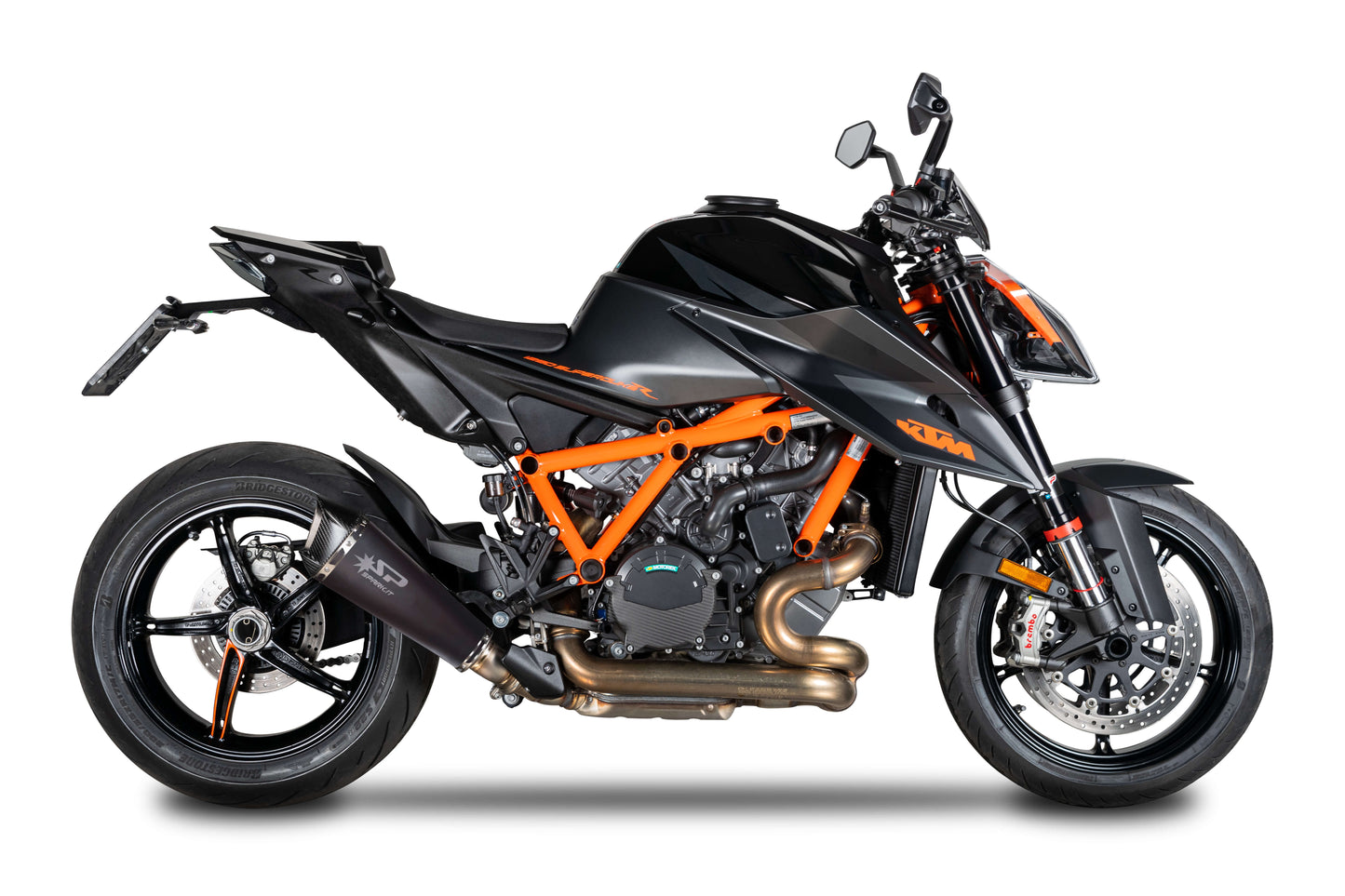 SPARK GKT0113 KTM 1290 / 1390 Super Duke R / R Evo (2020+) Dark Style Slip-on Exhaust "Konix Evo" (EU homologated) – Accessories in the 2WheelsHero Motorcycle Aftermarket Accessories and Parts Online Shop