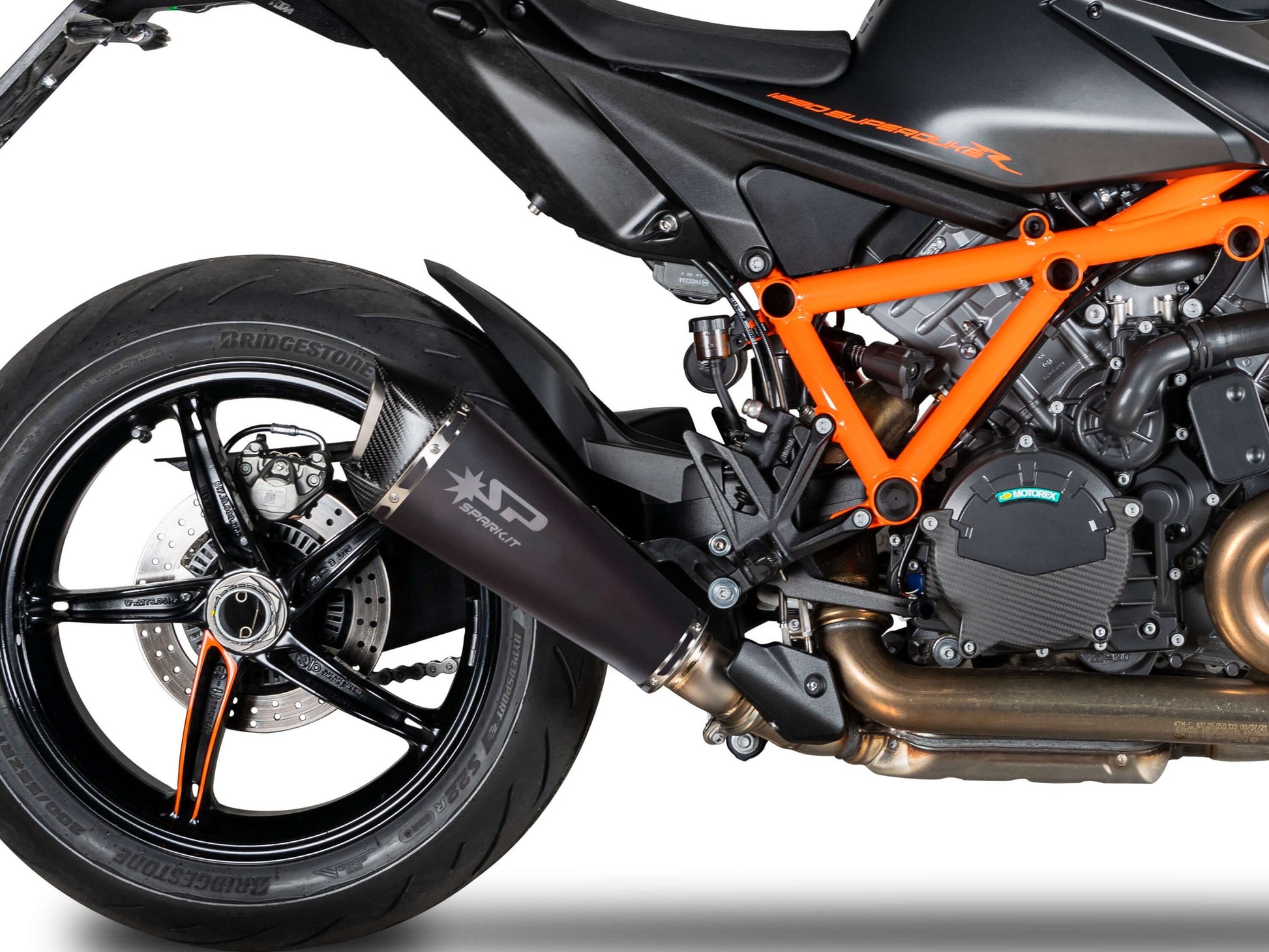 SPARK GKT0113 KTM 1290 / 1390 Super Duke R / R Evo (2020+) Dark Style Slip-on Exhaust "Konix Evo" (EU homologated) – Accessories in the 2WheelsHero Motorcycle Aftermarket Accessories and Parts Online Shop