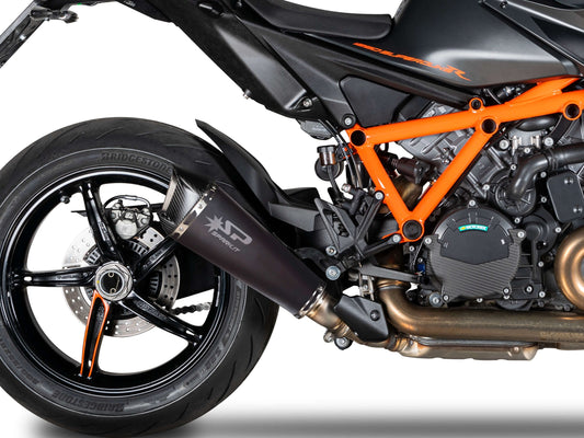 SPARK GKT0113 KTM 1290 / 1390 Super Duke R / R Evo (2020+) Dark Style Slip-on Exhaust "Konix Evo" (EU homologated) – Accessories in the 2WheelsHero Motorcycle Aftermarket Accessories and Parts Online Shop