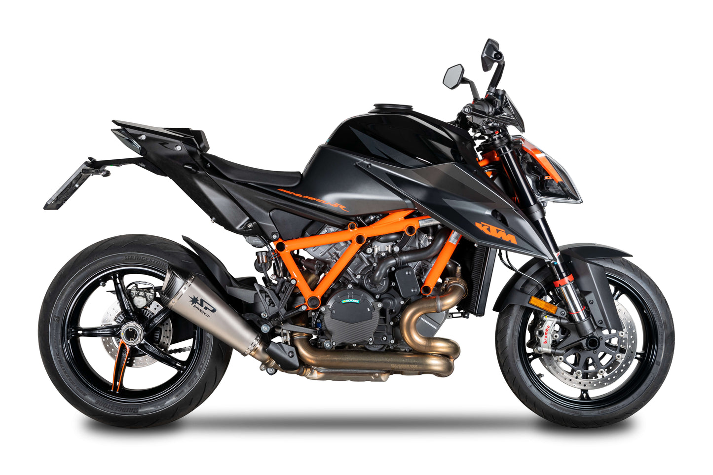 SPARK GKT0113 KTM 1290 / 1390 Super Duke R / R Evo (2020+) Titanium Slip-on Exhaust "KONIX EVO" (EU homologated) – Accessories in the 2WheelsHero Motorcycle Aftermarket Accessories and Parts Online Shop