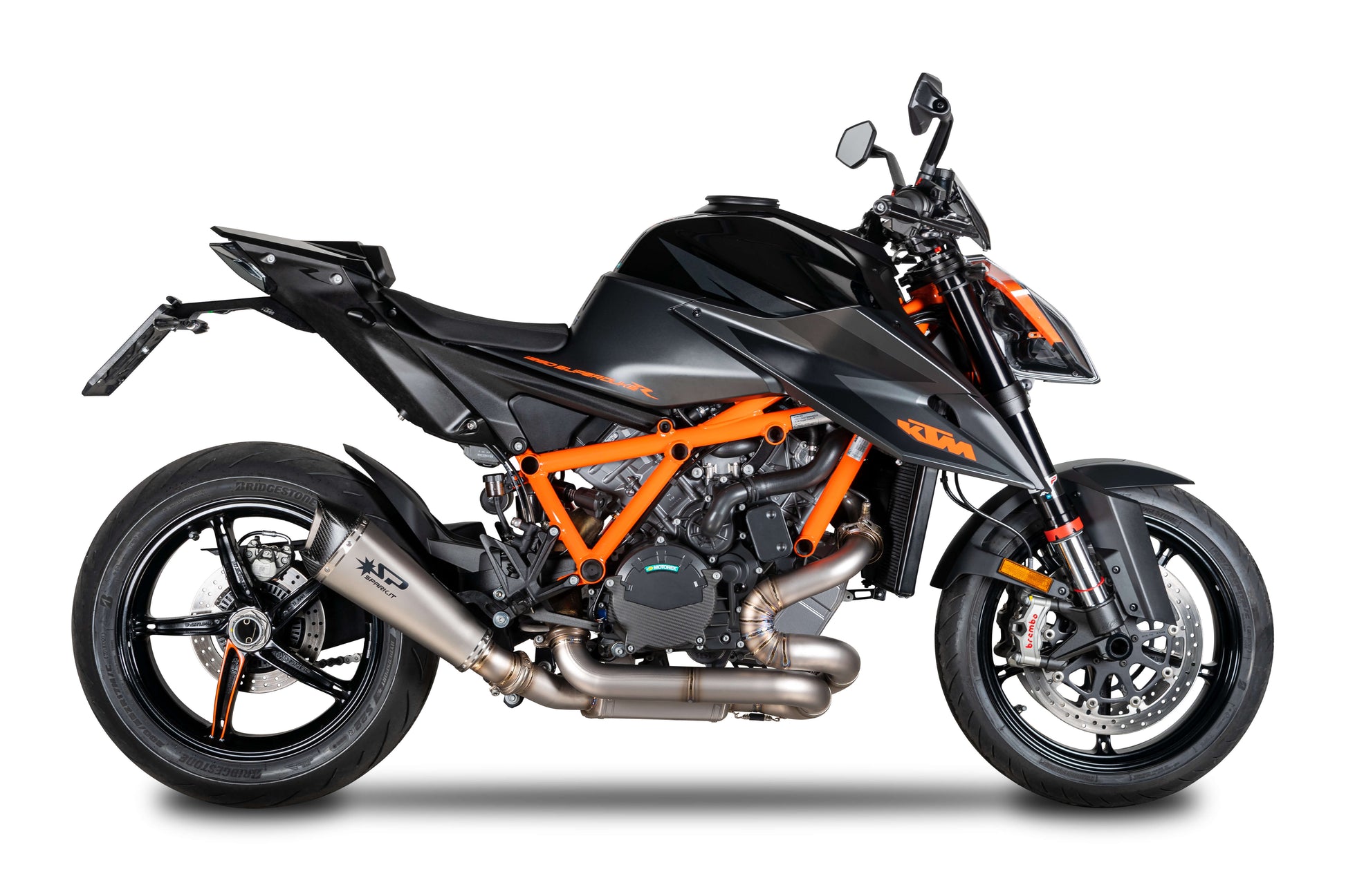 SPARK GKT0113 KTM 1290 / 1390 Super Duke R / R Evo (2020+) Titanium Slip-on Exhaust "KONIX EVO" (EU homologated) – Accessories in the 2WheelsHero Motorcycle Aftermarket Accessories and Parts Online Shop