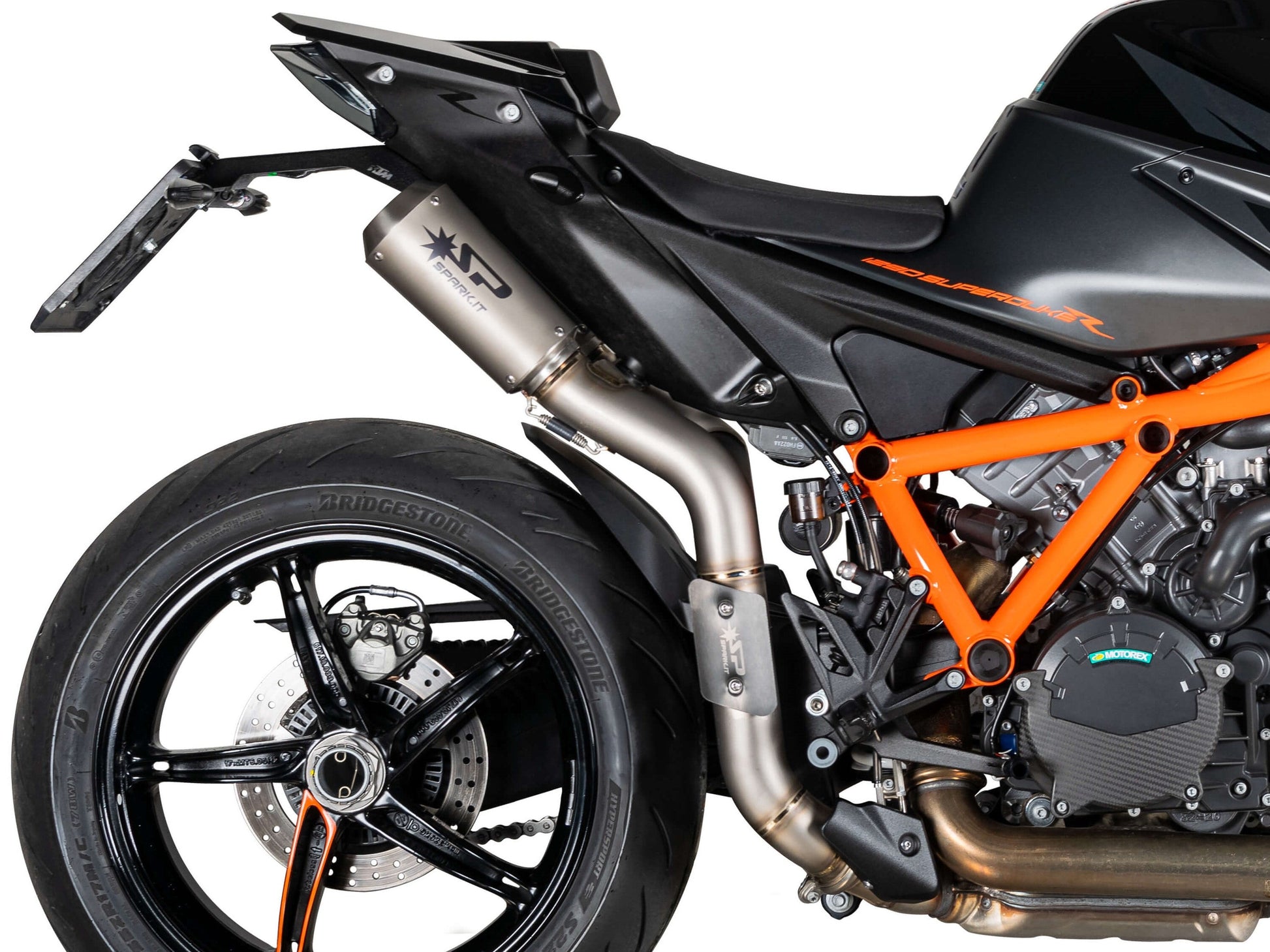 SPARK GKT0117 KTM 1290 / 1390 Super Duke R / R Evo (2020+) Titanium High-mount Double Exhaust "Moto-GP" (EU homologated) – Accessories in the 2WheelsHero Motorcycle Aftermarket Accessories and Parts Online Shop