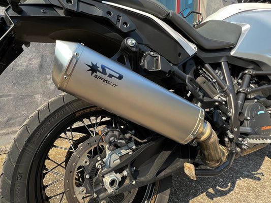 SPARK GKT0201 KTM 1090 / 1190 Adventure / 1290 Super Adventure (13/20) Slip-on Exhaust "Force" (approved; titanium) – Accessories in the 2WheelsHero Motorcycle Aftermarket Accessories and Parts Online Shop