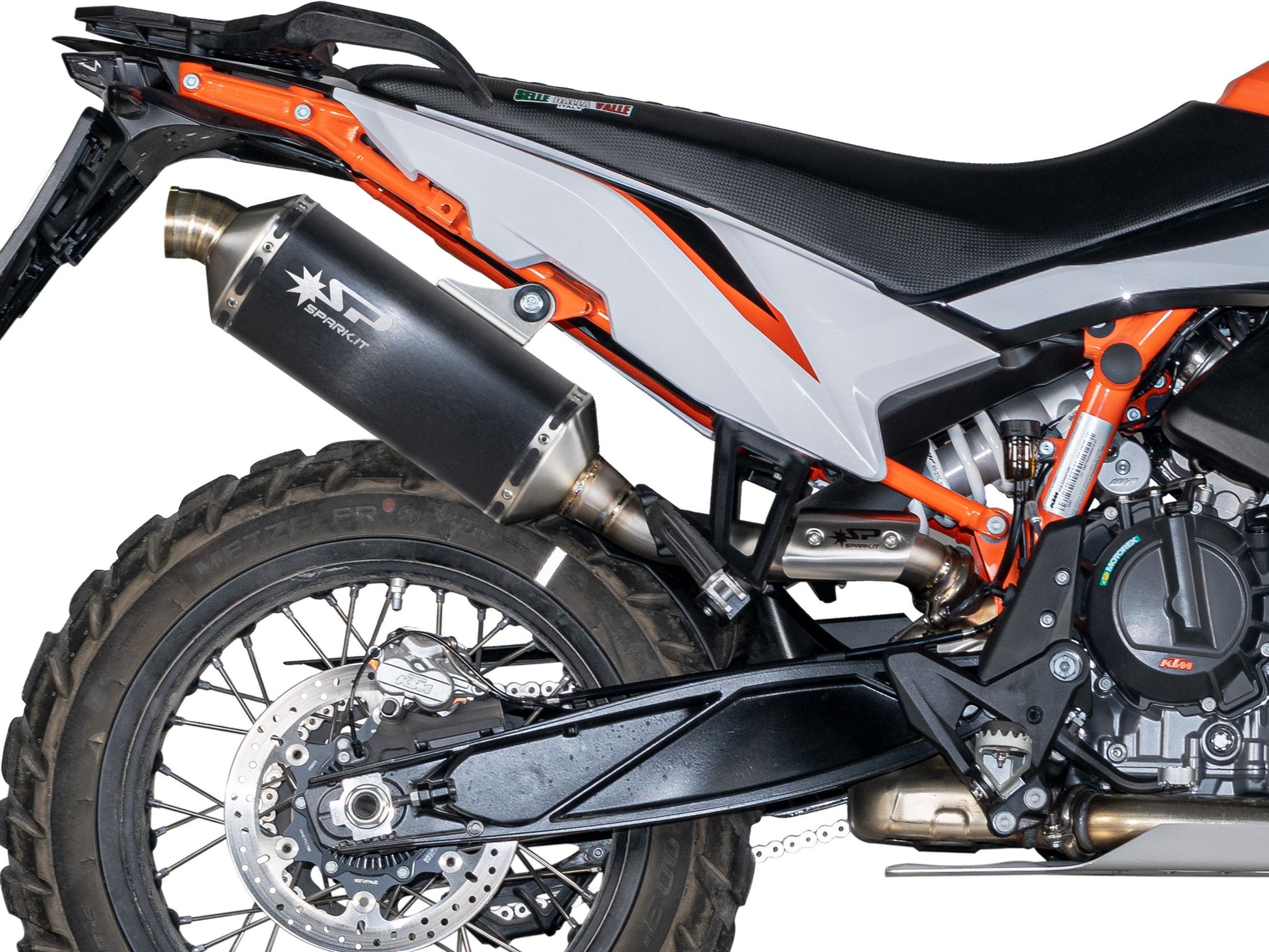 SPARK GKT0501 KTM 890 / 790 Adventure (2022+) Slip-on Exhaust "Dakar" (EURO 5; dark stainless steel) – Accessories in the 2WheelsHero Motorcycle Aftermarket Accessories and Parts Online Shop