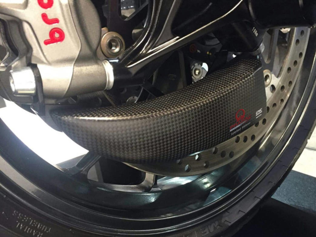 ZA701PR - CNC RACING Ducati Hypermotard 1100 Evo SP Carbon Front Brake Cooler "GP Ducts" (Pramac edition)