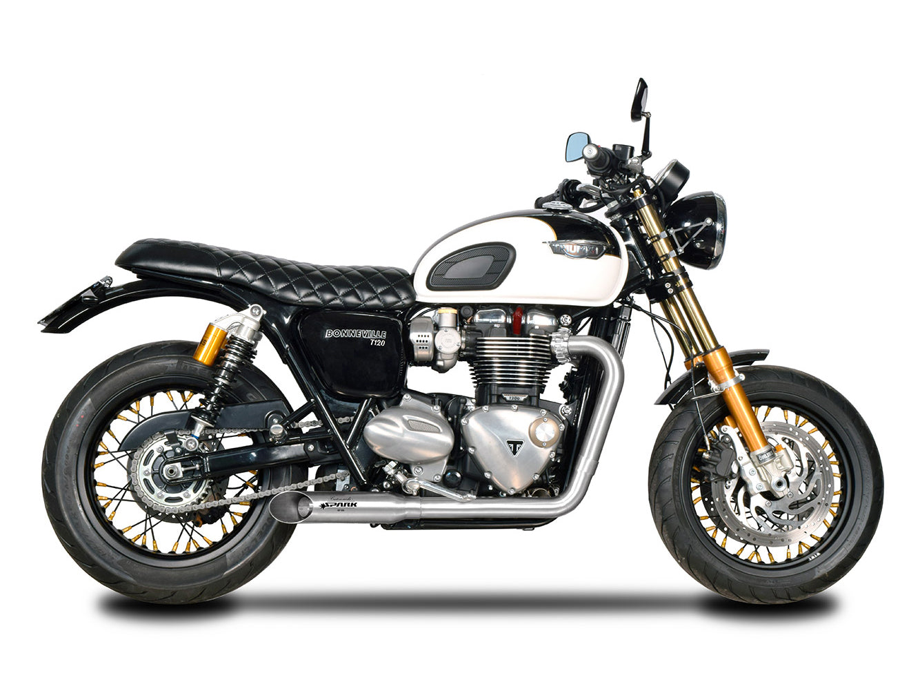 SPARK GTR8804 Triumph Bonneville T120 / Street Twin 900 (16/18) Full Exhaust System "Custom Works" (approved; polished) – Accessories in the 2WheelsHero Motorcycle Aftermarket Accessories and Parts Online Shop