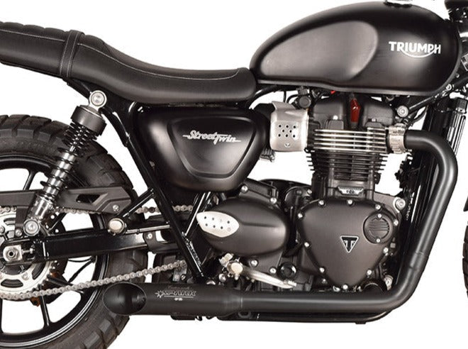 SPARK GTR8804 Triumph Bonneville T120 / Street Twin 900 (16/18) Full Exhaust System "Custom Works" (approved; black) – Accessories in the 2WheelsHero Motorcycle Aftermarket Accessories and Parts Online Shop