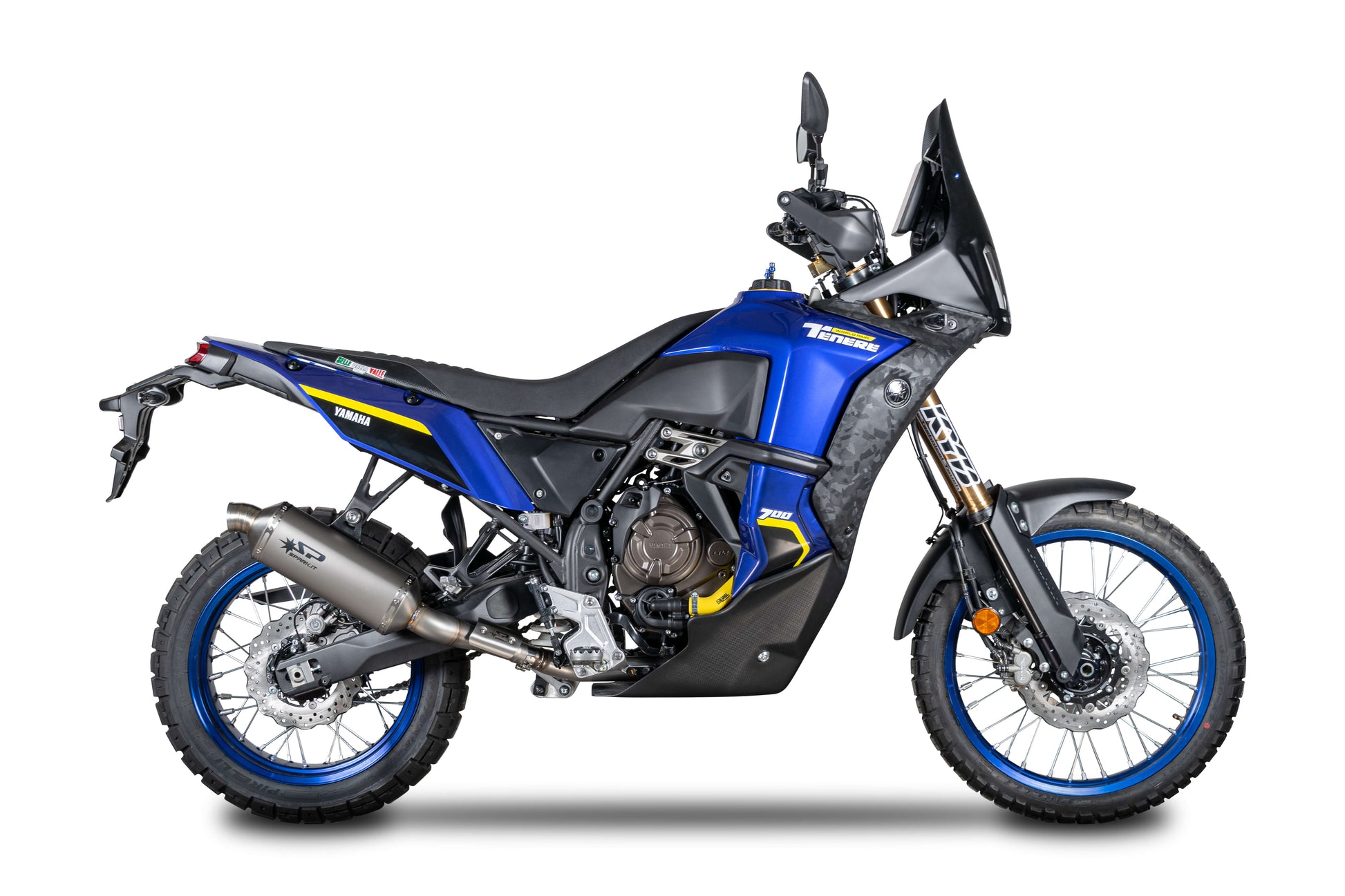 SPARK GYA1601 Yamaha Ténéré 700 (2019+) Slip-on Exhaust "Dakar" (EURO 5; titanium) – Accessories in the 2WheelsHero Motorcycle Aftermarket Accessories and Parts Online Shop