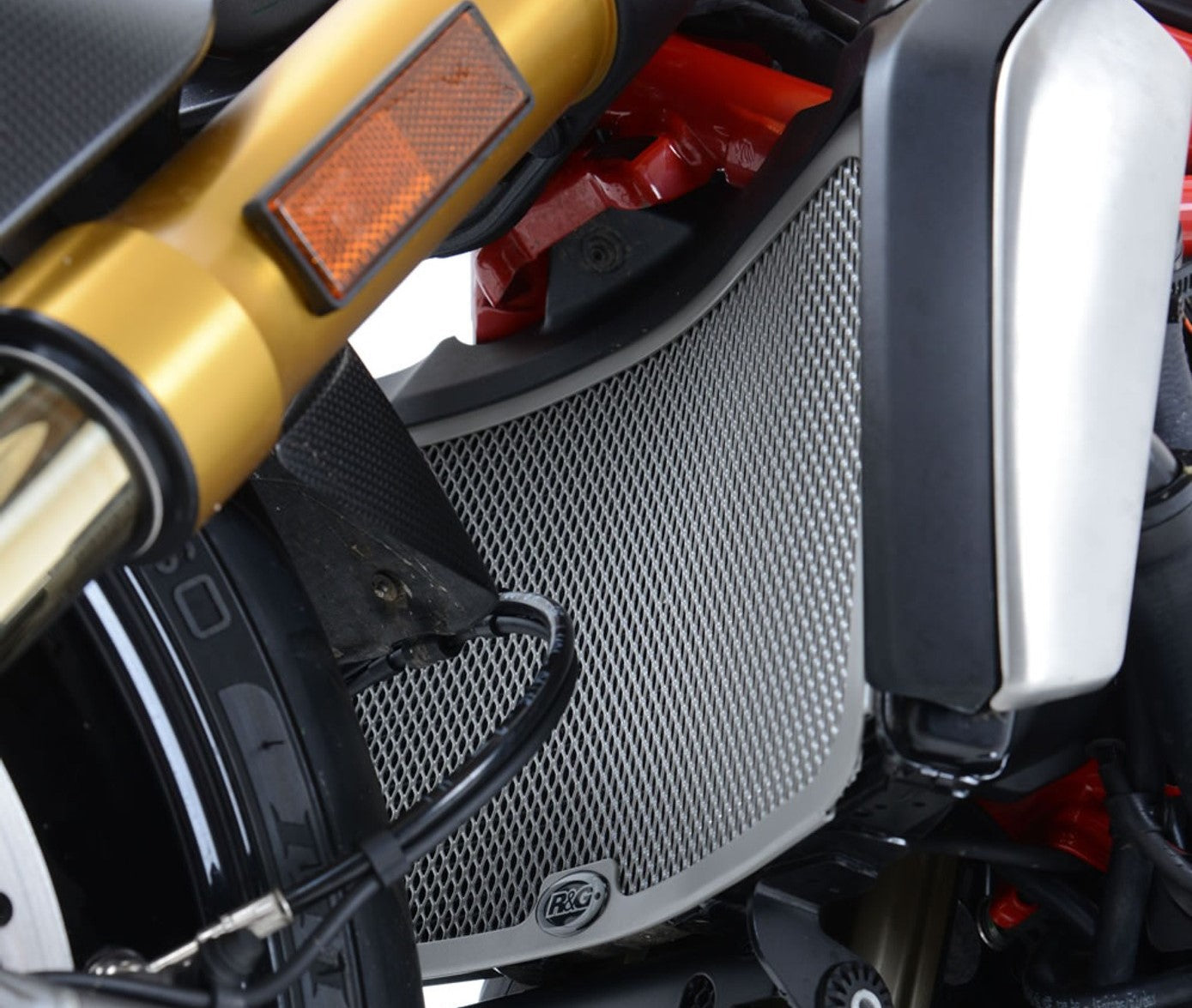 RAD0172 - R&G RACING Ducati Radiator Guard – Accessories in the 2WheelsHero Motorcycle Aftermarket Accessories and Parts Online Shop