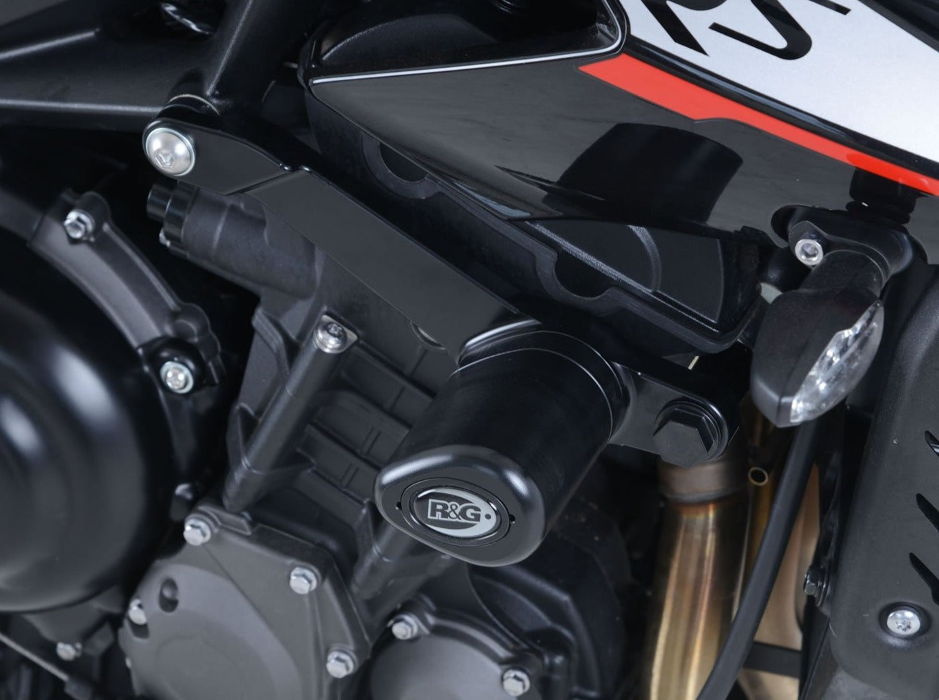 CP0430 - R&G RACING Triumph Street Triple S / R / RS Frame Crash Protection Sliders "Aero" – Accessories in the 2WheelsHero Motorcycle Aftermarket Accessories and Parts Online Shop