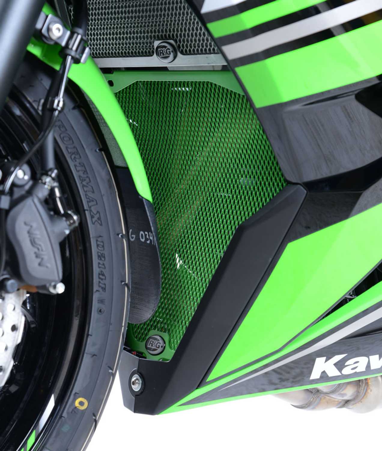 DG0023 - R&G RACING Kawasaki Ninja 650 (2017+) Downpipe Grill – Accessories in the 2WheelsHero Motorcycle Aftermarket Accessories and Parts Online Shop