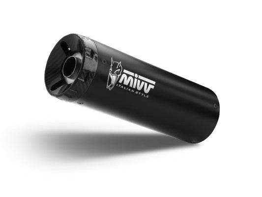 MIVV RE.005 ROYAL ENFIELD HNTR 350 ( 2022+ ) Slip-on Exhaust "HR-1" (black + short carbon back; approved) – Accessories in the 2WheelsHero Motorcycle Aftermarket Accessories and Parts Online Shop