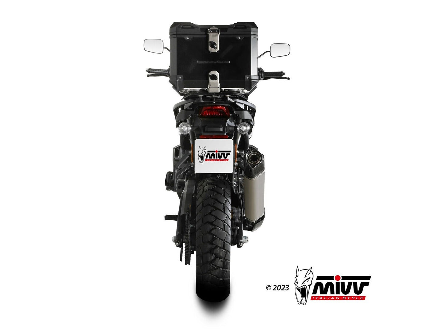 MIVV HD.003 HARLEY DAVIDSON PAN AMERICA / SPECIAL ( 2021+ ) Slip on Exhaust "Speed Edge" (titanium; approved) – Accessories in the 2WheelsHero Motorcycle Aftermarket Accessories and Parts Online Shop