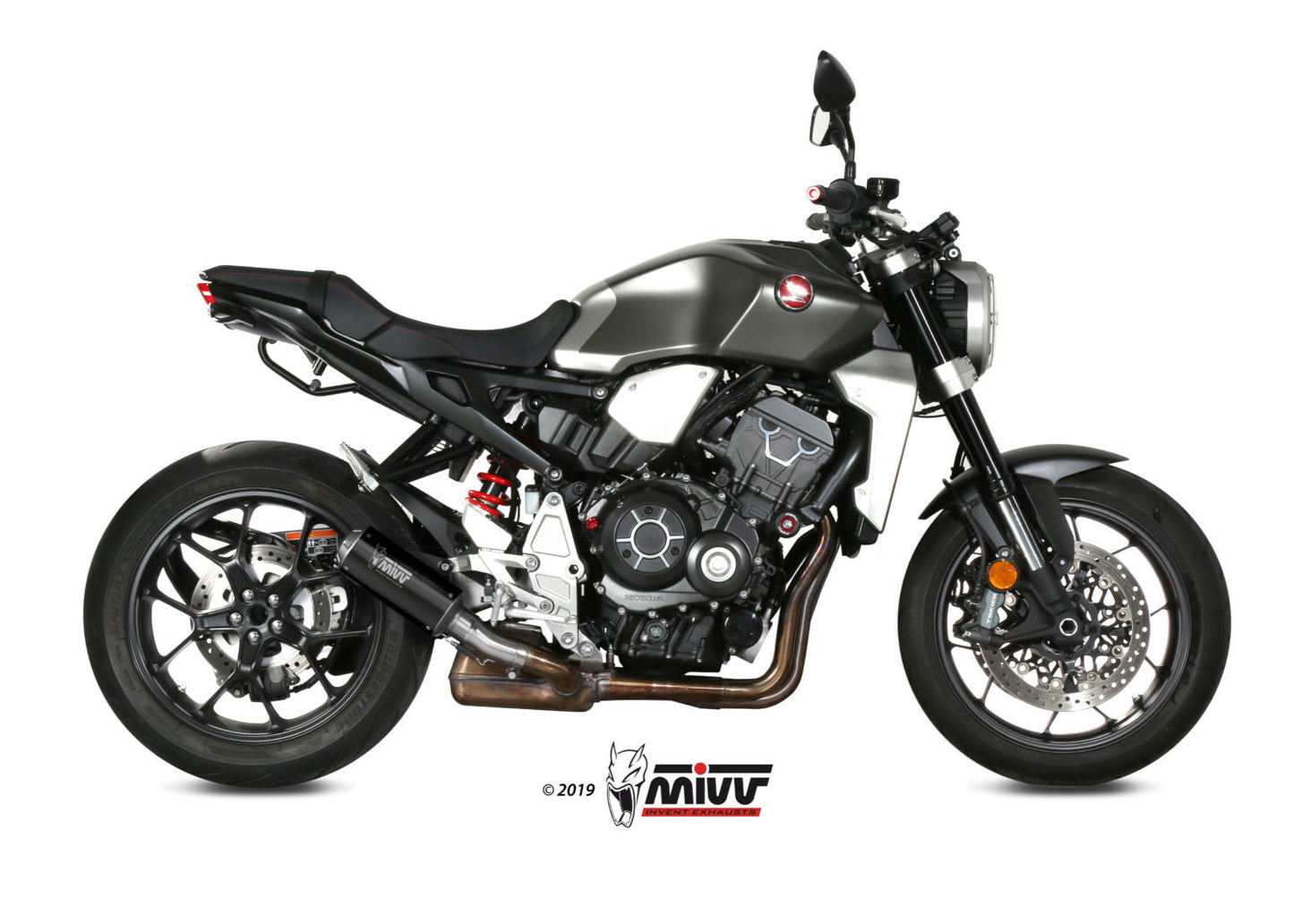 MIVV H.068 HONDA CB 1000 R ( 2018 + ) Slip-on Exhaust "MK3" (black; approved) – Accessories in the 2WheelsHero Motorcycle Aftermarket Accessories and Parts Online Shop