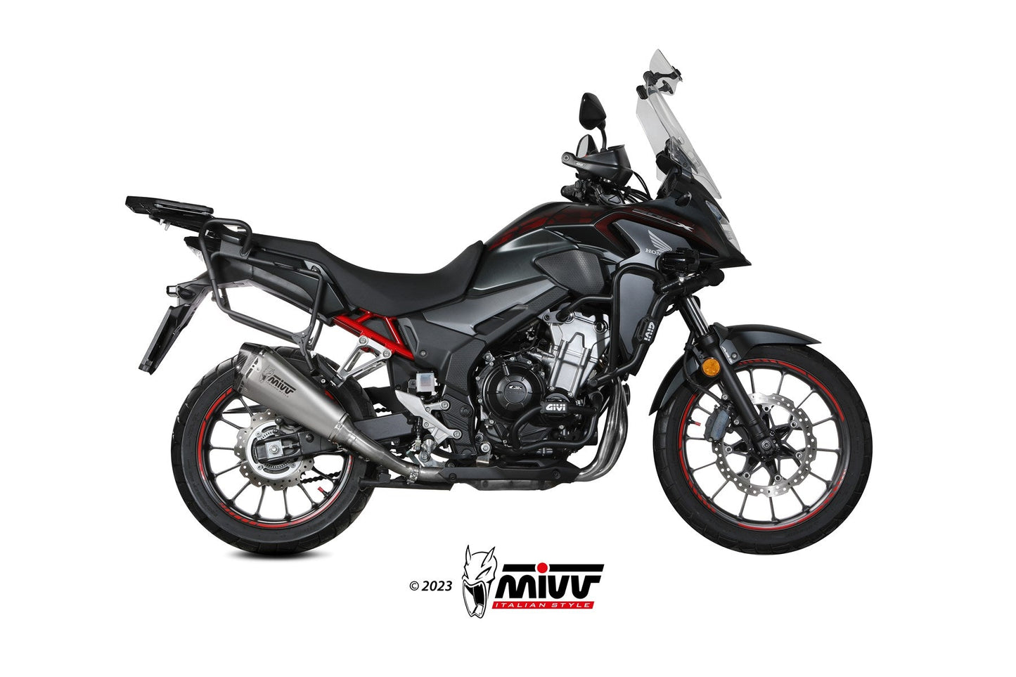 MIVV H.084 HONDA CB 500 X ( 2021+ ) Slip On Exhaust "Delta Race" (stainless steel; approved) – Accessories in the 2WheelsHero Motorcycle Aftermarket Accessories and Parts Online Shop