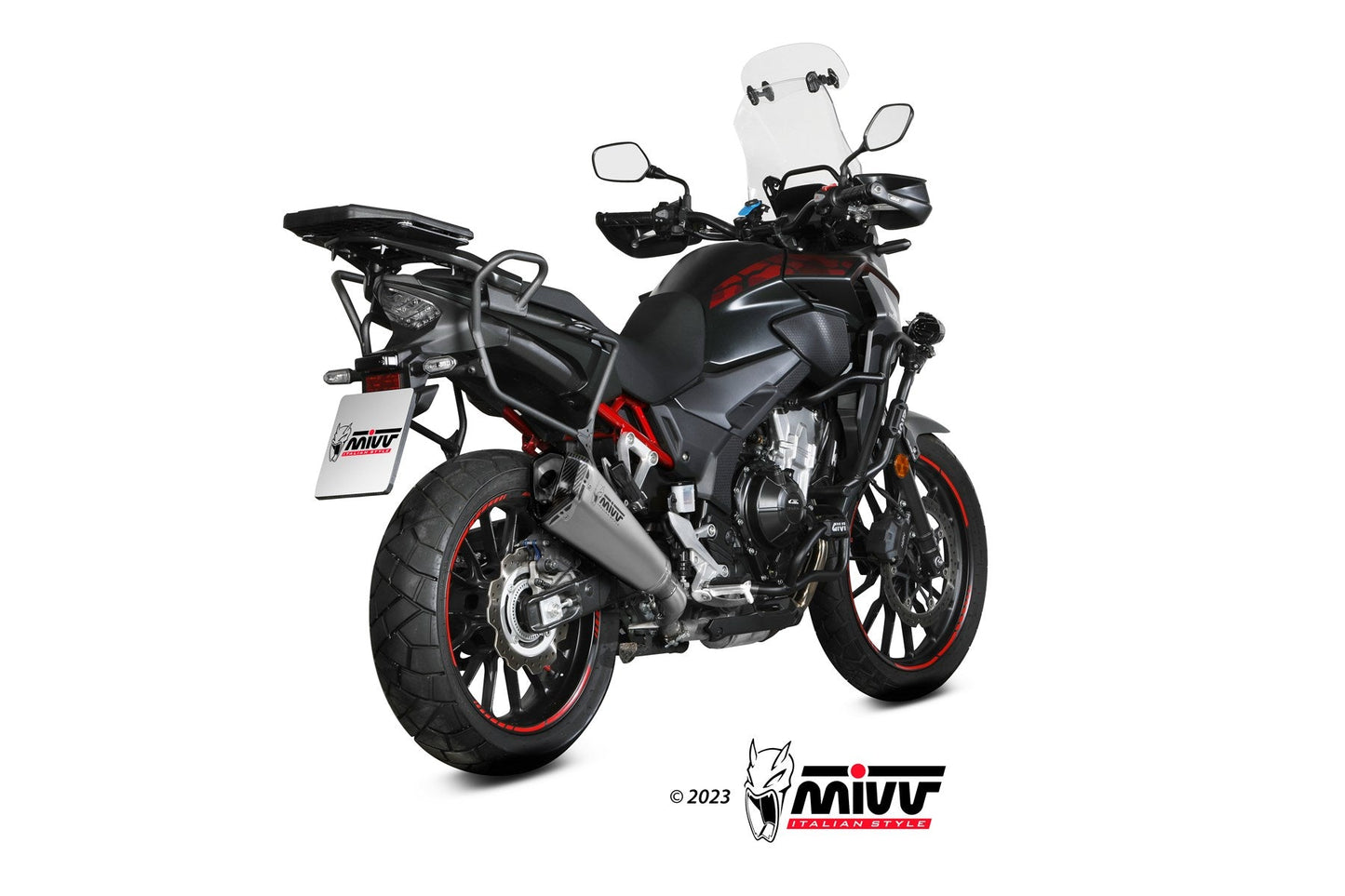MIVV H.084 HONDA CB 500 X ( 2021+ ) Slip On Exhaust "Delta Race" (stainless steel; approved) – Accessories in the 2WheelsHero Motorcycle Aftermarket Accessories and Parts Online Shop