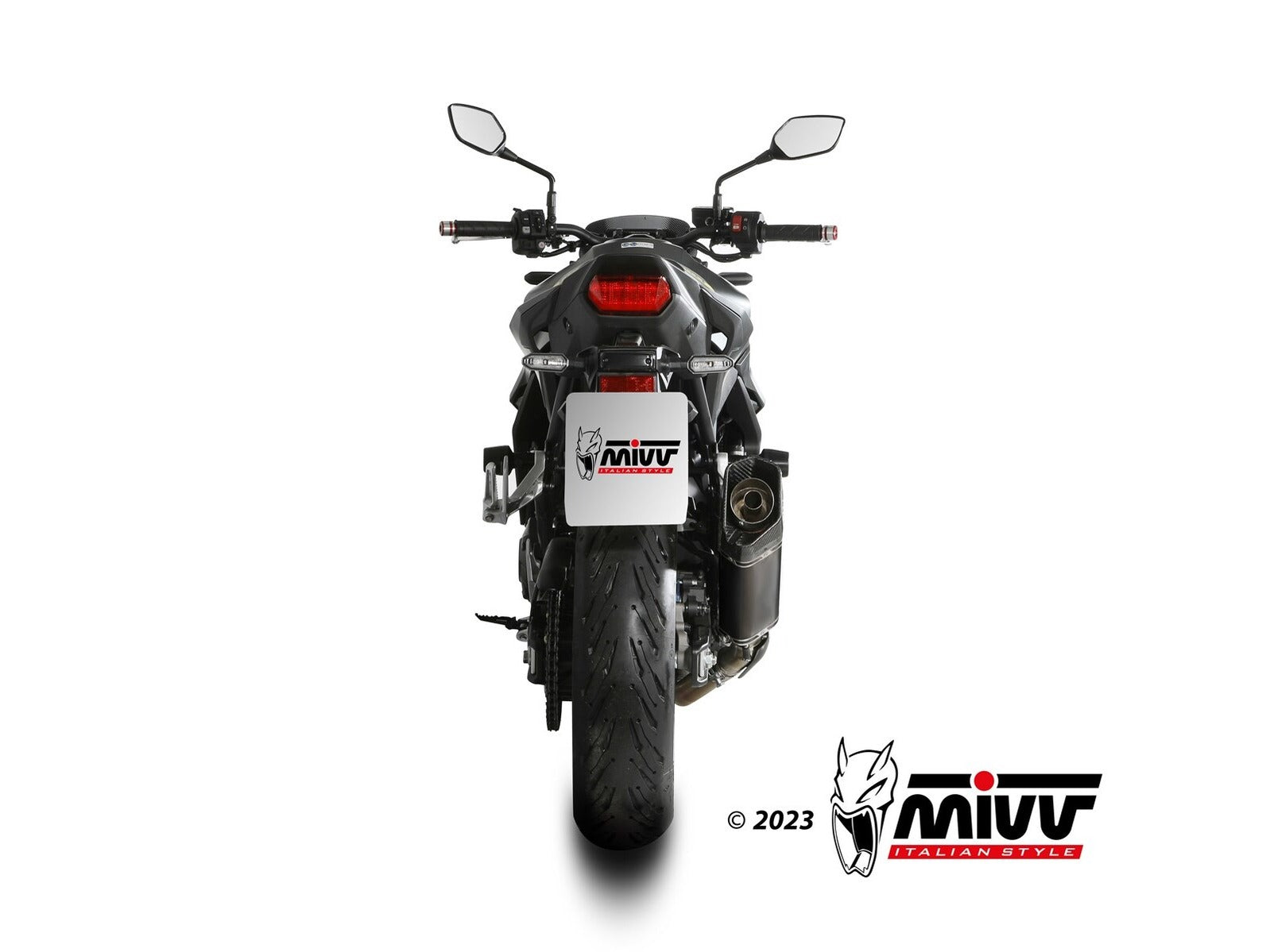 MIVV H.085 HONDA CB 750 Hornet ( 2023 + ) Slip On Exhaust "SR-1" (black; approved) – Accessories in the 2WheelsHero Motorcycle Aftermarket Accessories and Parts Online Shop