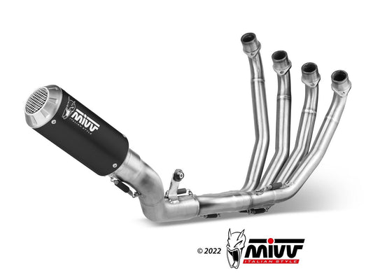 MIVV H.072 HONDA CBR 650 R ( 2019 / 23 ) Full System Exhaust "MK3" (black; not approved) – Accessories in the 2WheelsHero Motorcycle Aftermarket Accessories and Parts Online Shop