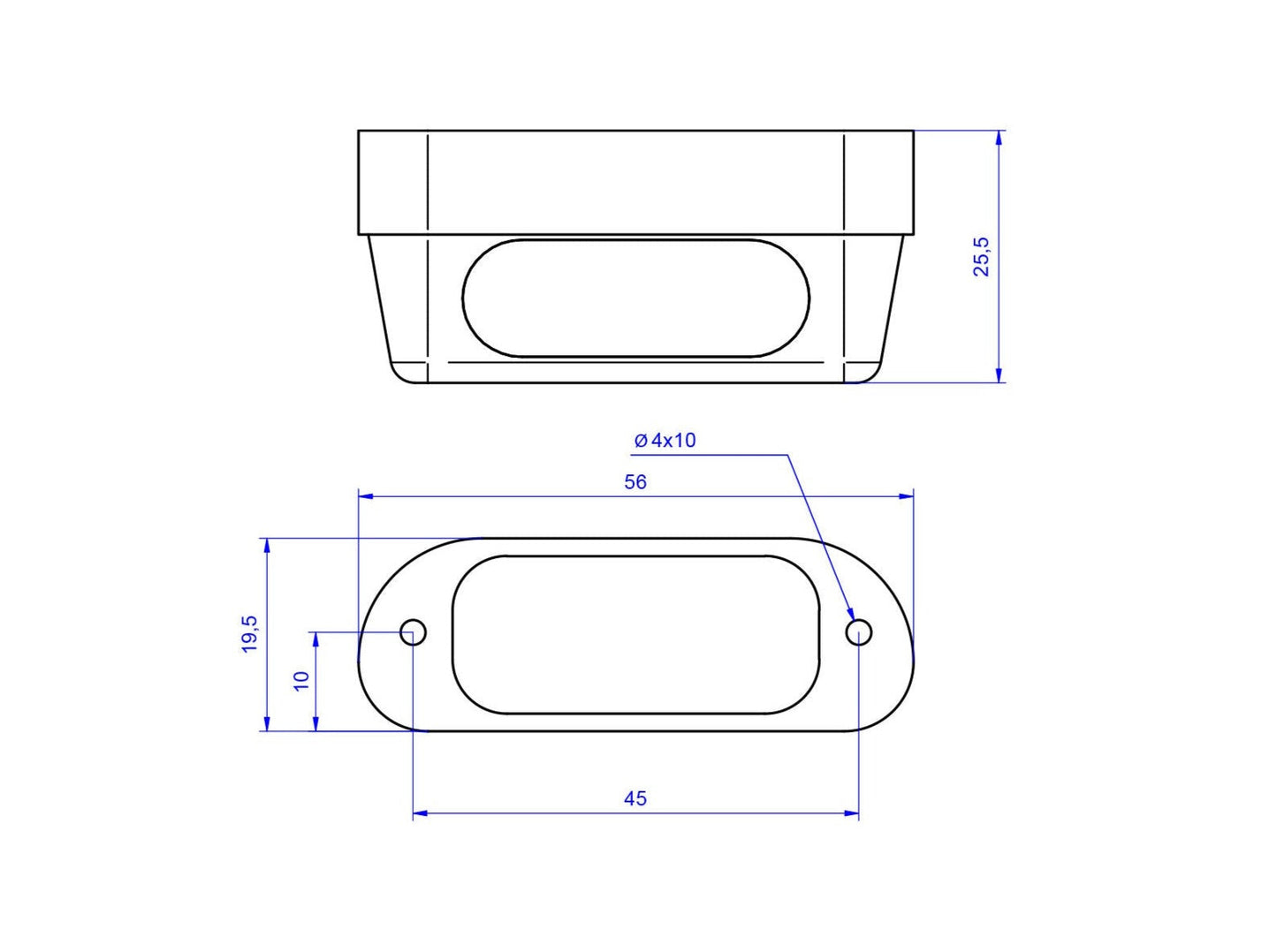 ID025 - CNC RACING LED License Plate Light "Pro" (approved)