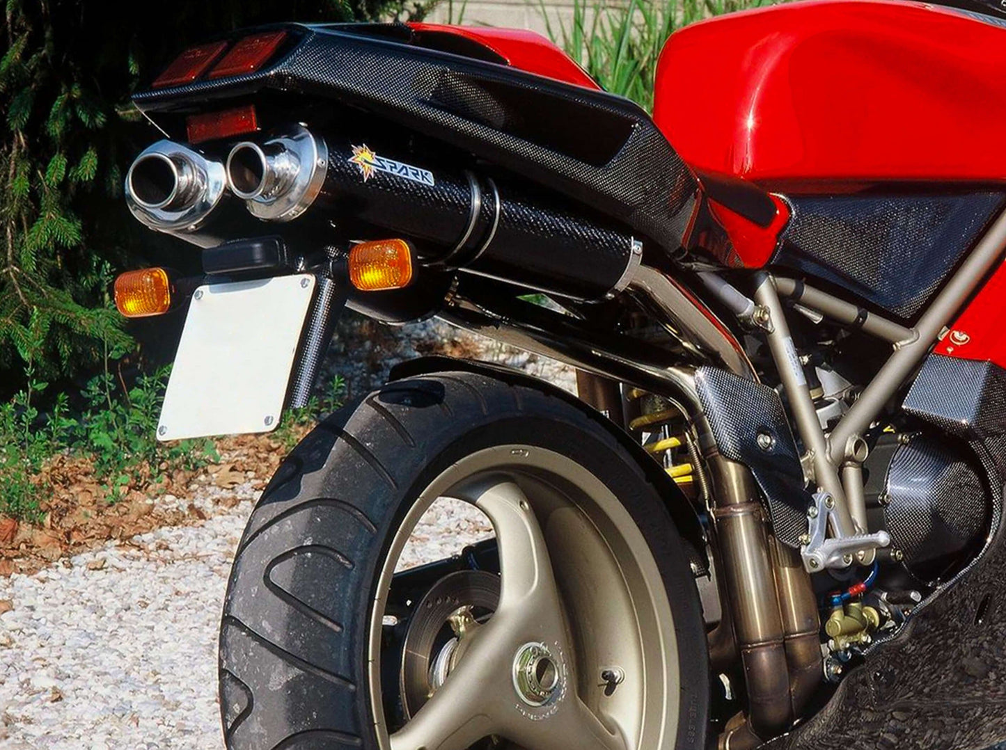 SPARK GDU1103 Ducati Superbike 748 (95/03) Dual Slip-on Exhaust "Oval" (EU homologated) – Accessories in the 2WheelsHero Motorcycle Aftermarket Accessories and Parts Online Shop