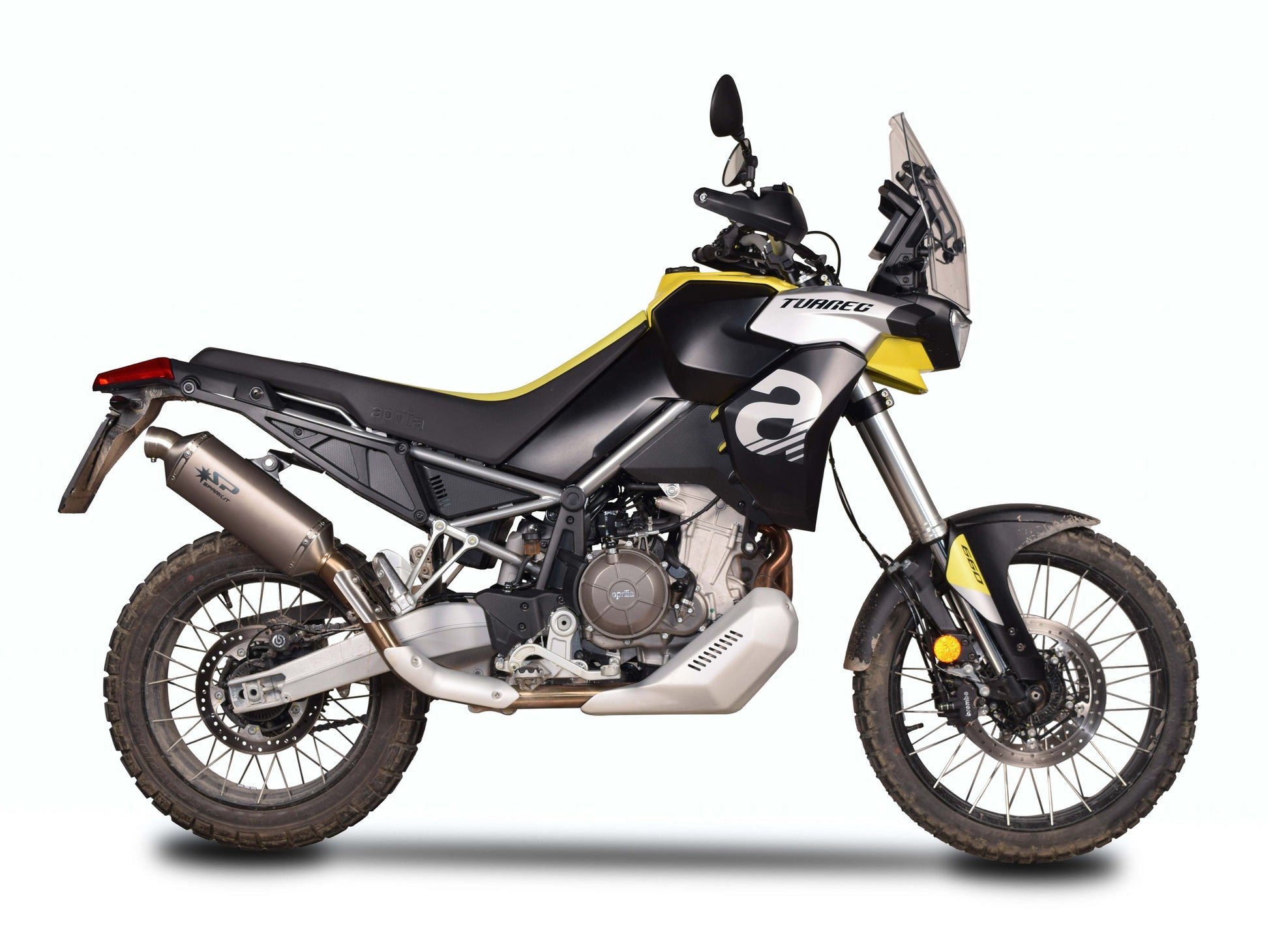 SPARK GAP0501 Aprilia Tuareg 660 (2022+) Slip-on Exhaust "Dakar" (EU homologated) – Accessories in the 2WheelsHero Motorcycle Aftermarket Accessories and Parts Online Shop