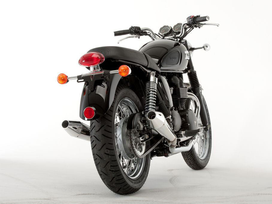 QD EXHAUST Triumph Bonneville/SE Dual Slip-on Exhaust "MaXcone" (EU homologated)