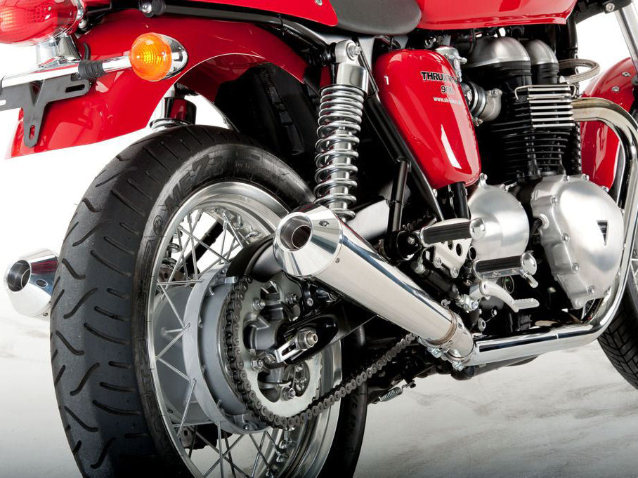 QD EXHAUST Triumph Thruxton Dual Slip-on Exhaust "MaXcone" (EU homologated)