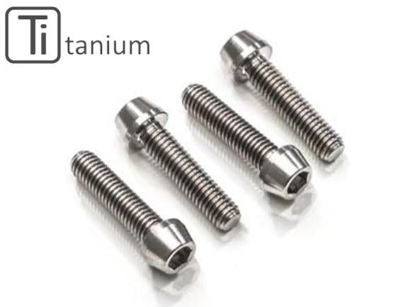 KV395X - CNC RACING Ducati Titanium Handlebar Clamp Bolts (M8x30)