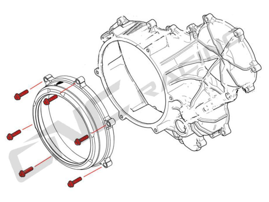 KV430X - CNC RACING Ducati Panigale / Streetfighter Titanium Clutch Cover Bolts