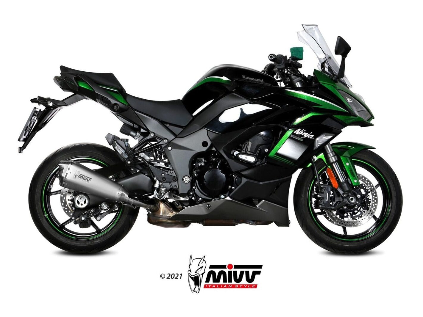 MIVV K.054 KAWASAKI NINJA 1000 SX / TOURER ( 2021+ ) Slip On Exhaust "Delta Race" (stainless steel; approved) – Accessories in the 2WheelsHero Motorcycle Aftermarket Accessories and Parts Online Shop
