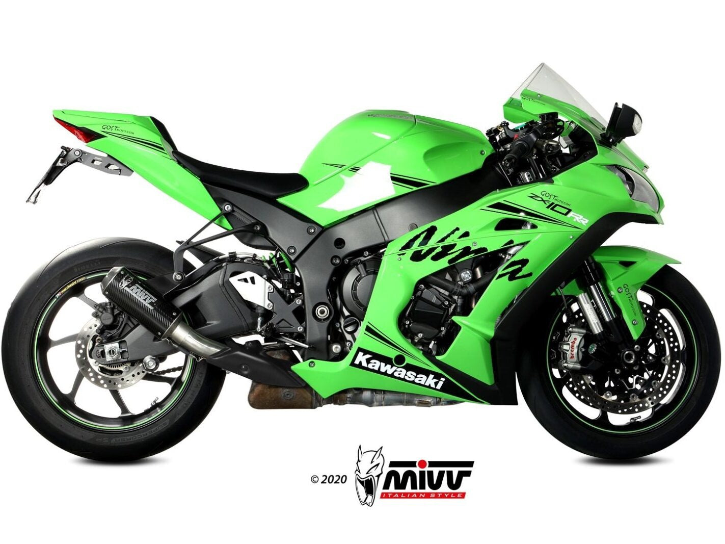 MIVV K.042 KAWASAKI ZX-10 R / RR / SE ( 2016+ ) Slip-on Exhaust "MK3" (carbon; approved) – Accessories in the 2WheelsHero Motorcycle Aftermarket Accessories and Parts Online Shop