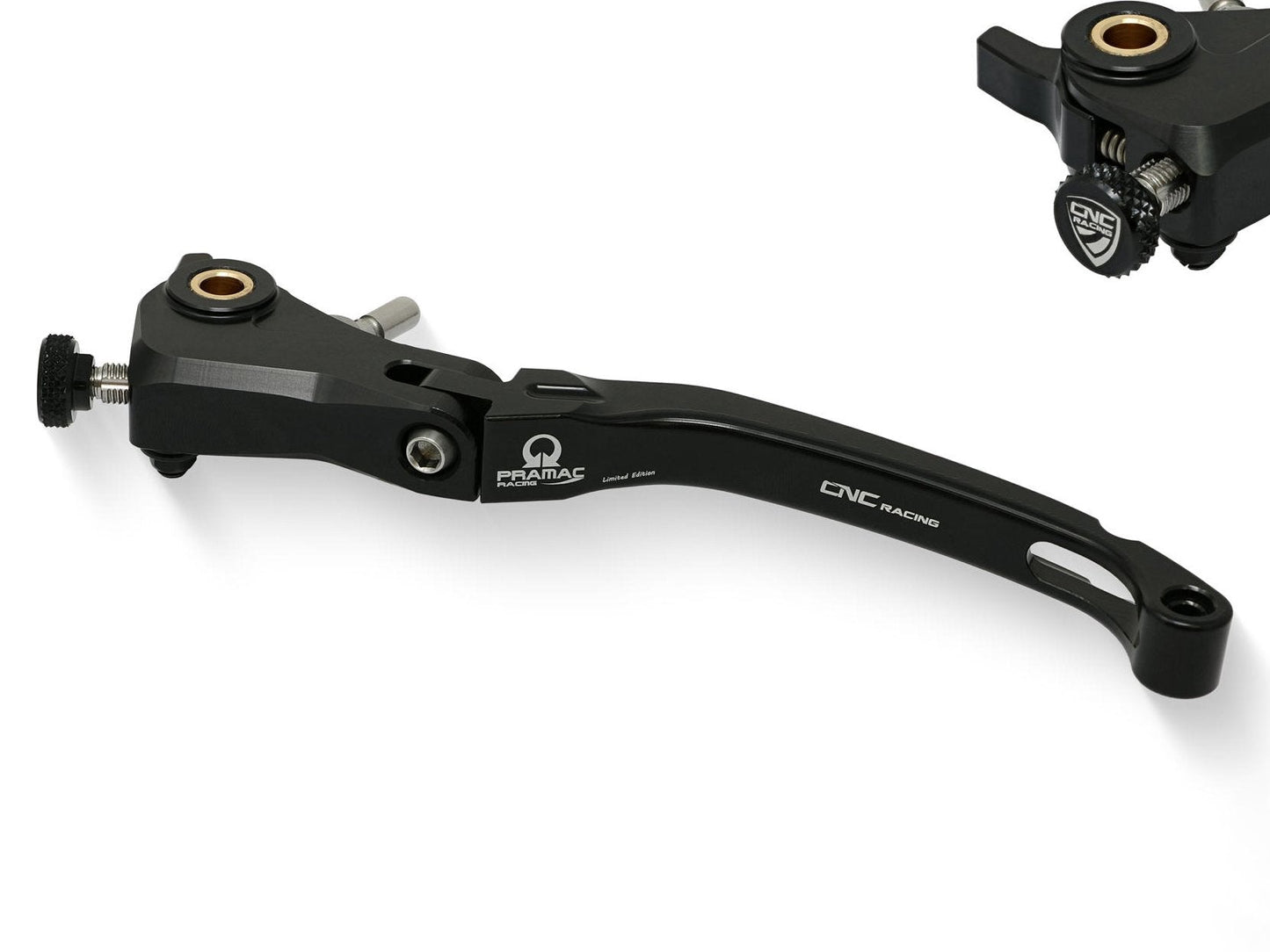 LCR12PR - CNC RACING Ducati / Aprilia / MV Agusta Folding Clutch Lever (Pramac Racing Limited Edition)