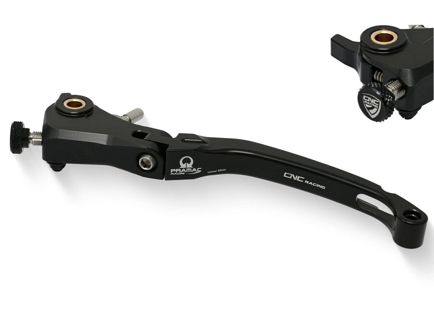 LCR12PR - CNC RACING Ducati / Aprilia / MV Agusta Folding Clutch Lever (Pramac Racing Limited Edition)