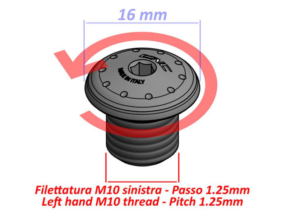 MRA12 - CNC RACING Universal Mirror Blanking Plug (M10; left)