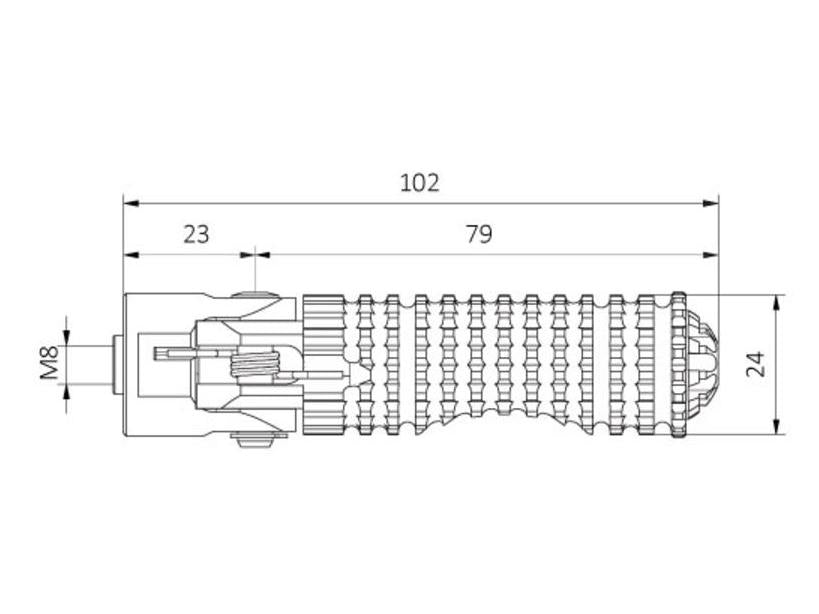 PC120 - CNC RACING Ducati / MV Agusta Folding Footpegs (comfort version)