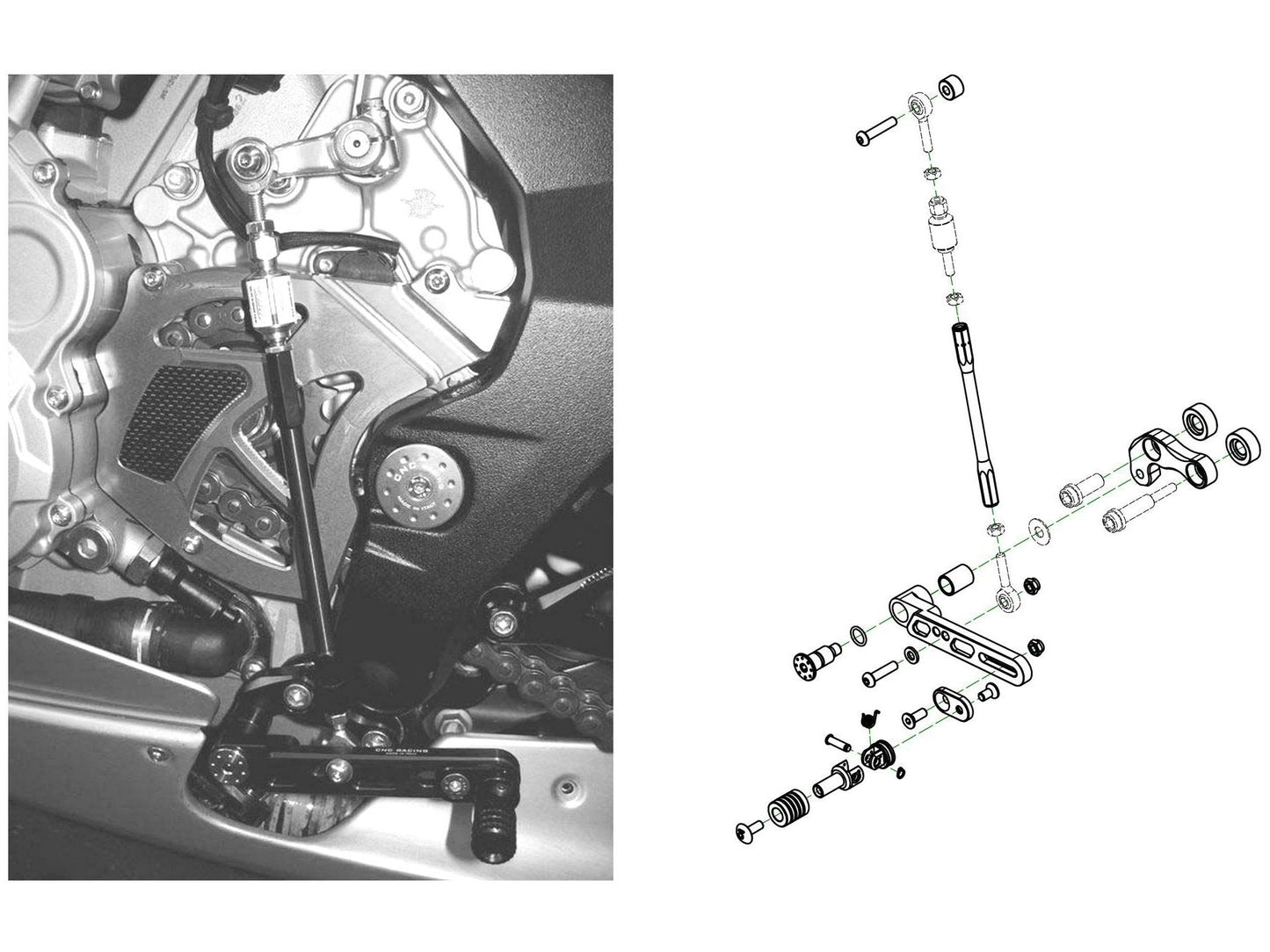 PE330 - CNC RACING MV Agusta Reverse Shift (for CNC RACING rearsets)