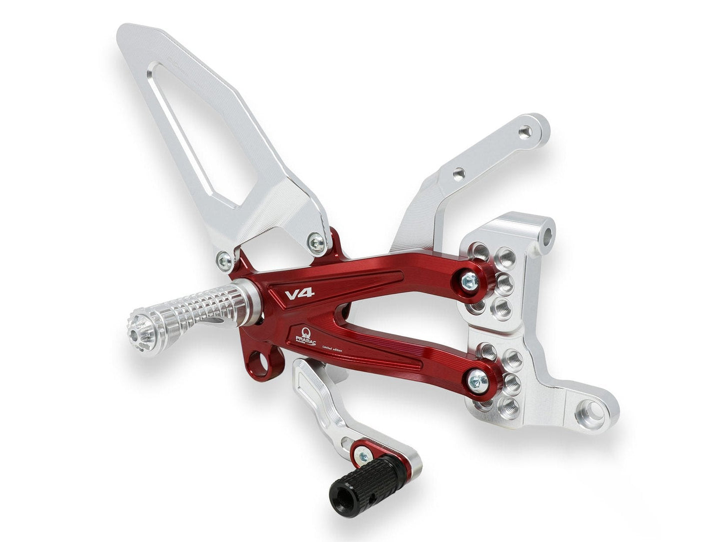 PE407PR - CNC RACING Ducati Panigale V4 Adjustable Rearset "Easy" (Pramac Racing Limited Edition)